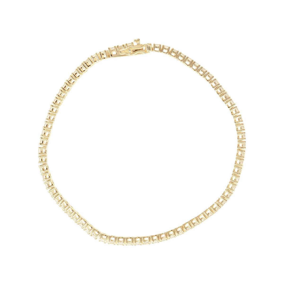 Thin Crystal Tennis Bracelet