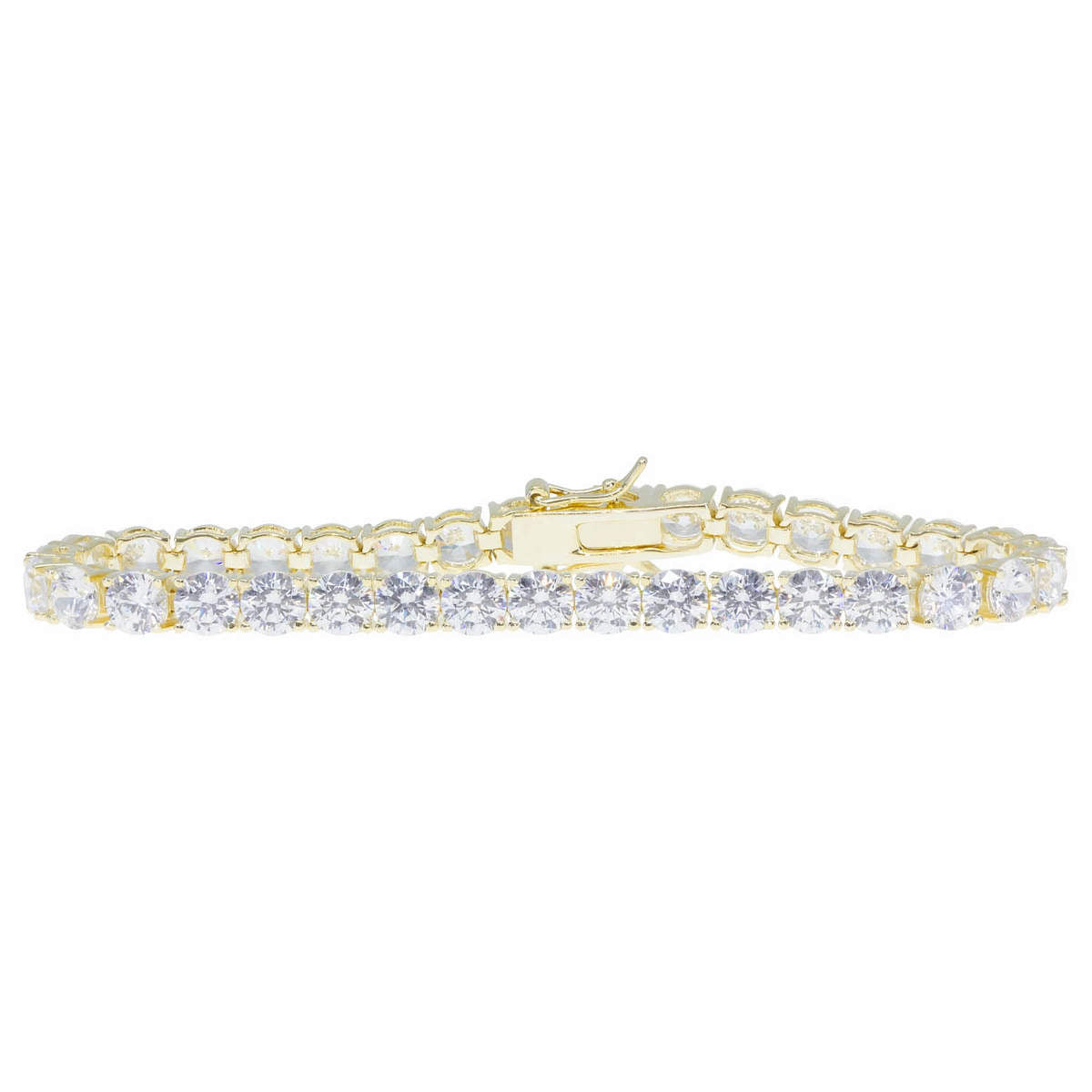 Large Crystal Tennis Bracelet