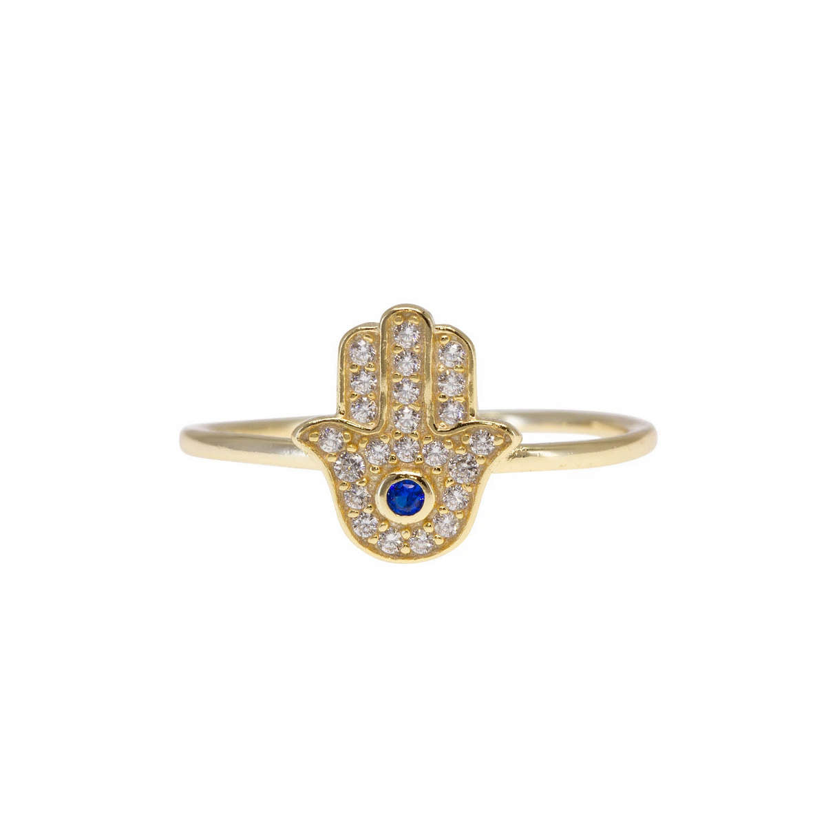 Guiding Hand Pavé Hamsa Ring