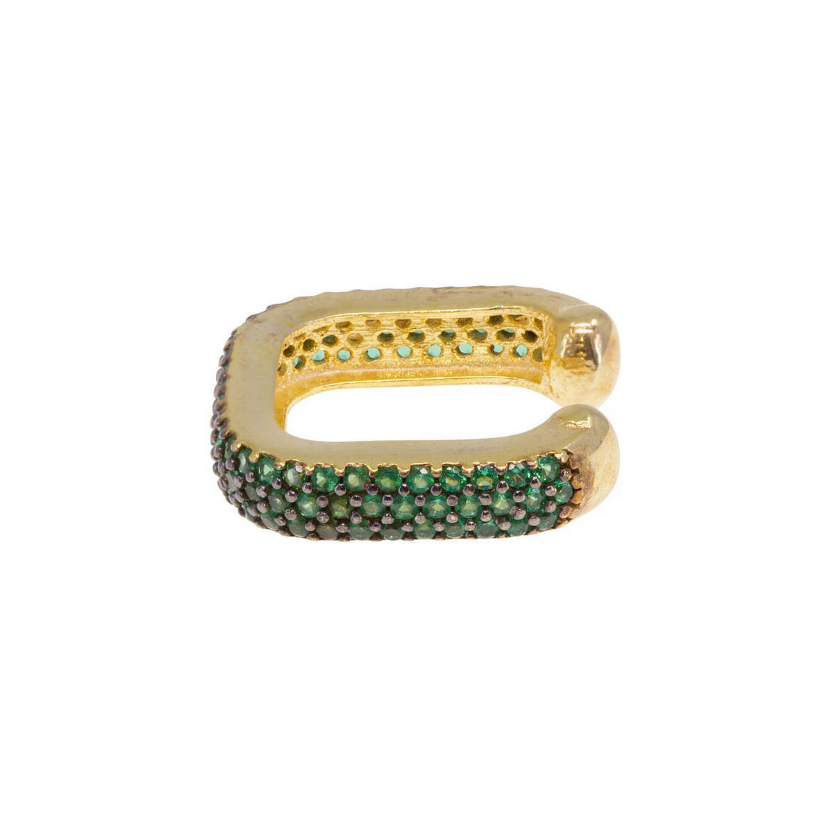 Fascinator Ear Cuff in Emerald