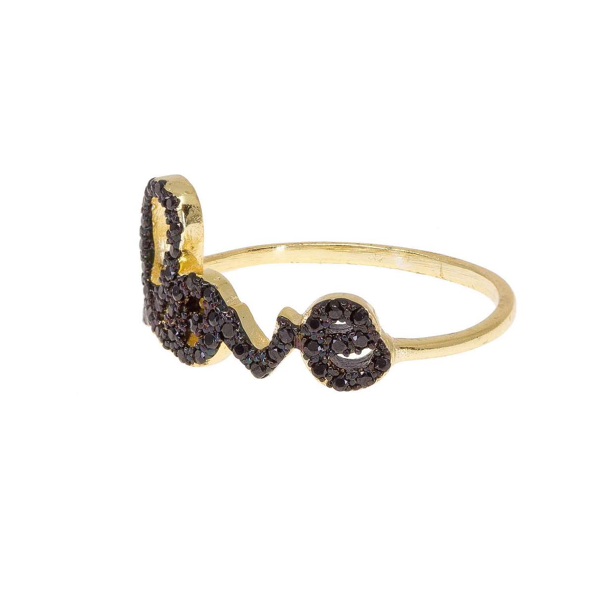 Love Letters Ring in Onyx