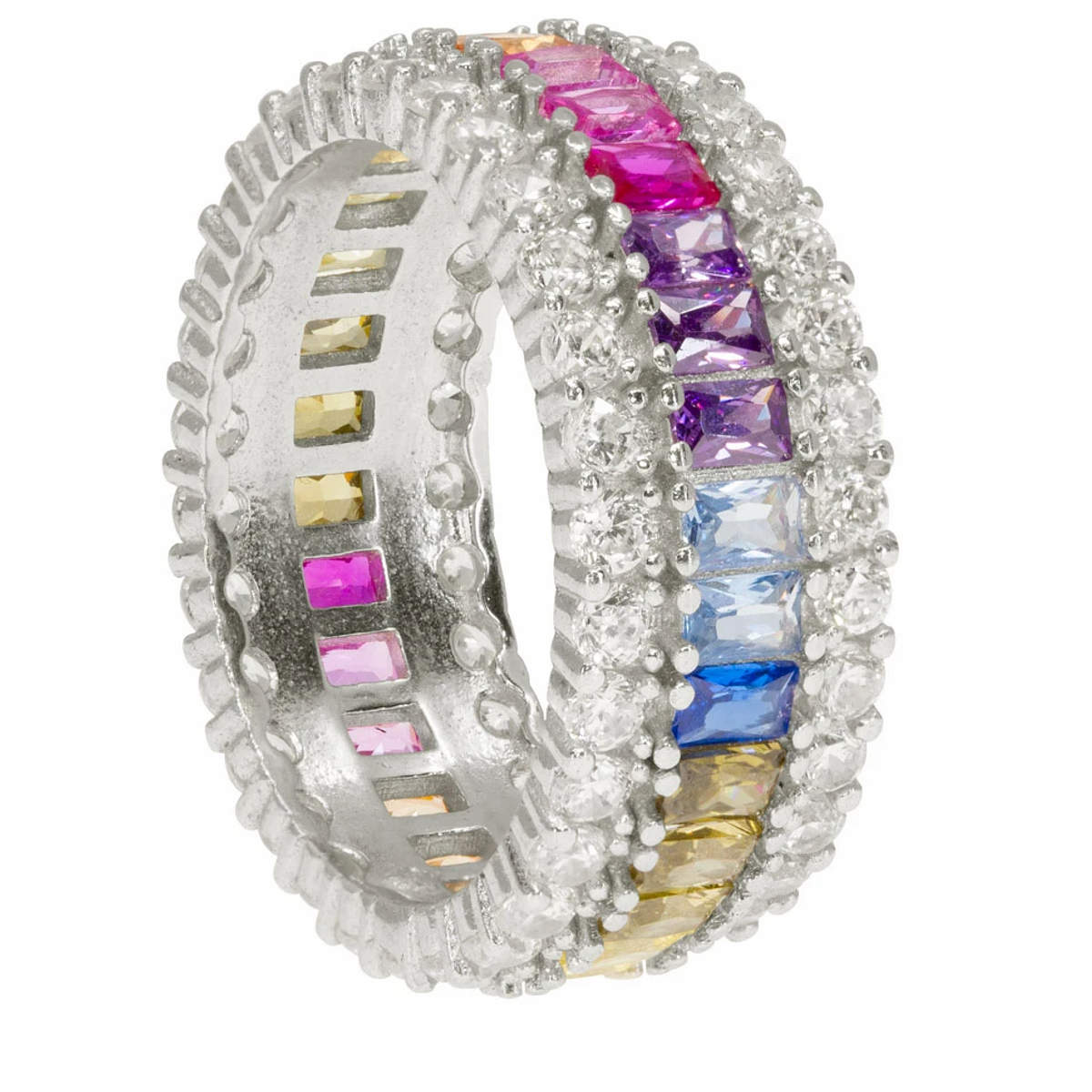 Thick Rainbow Halo Ring