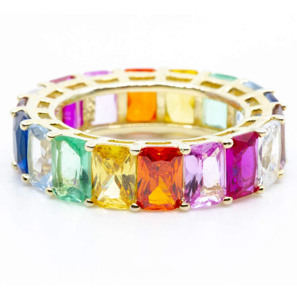 Emerald Rainbow Ring