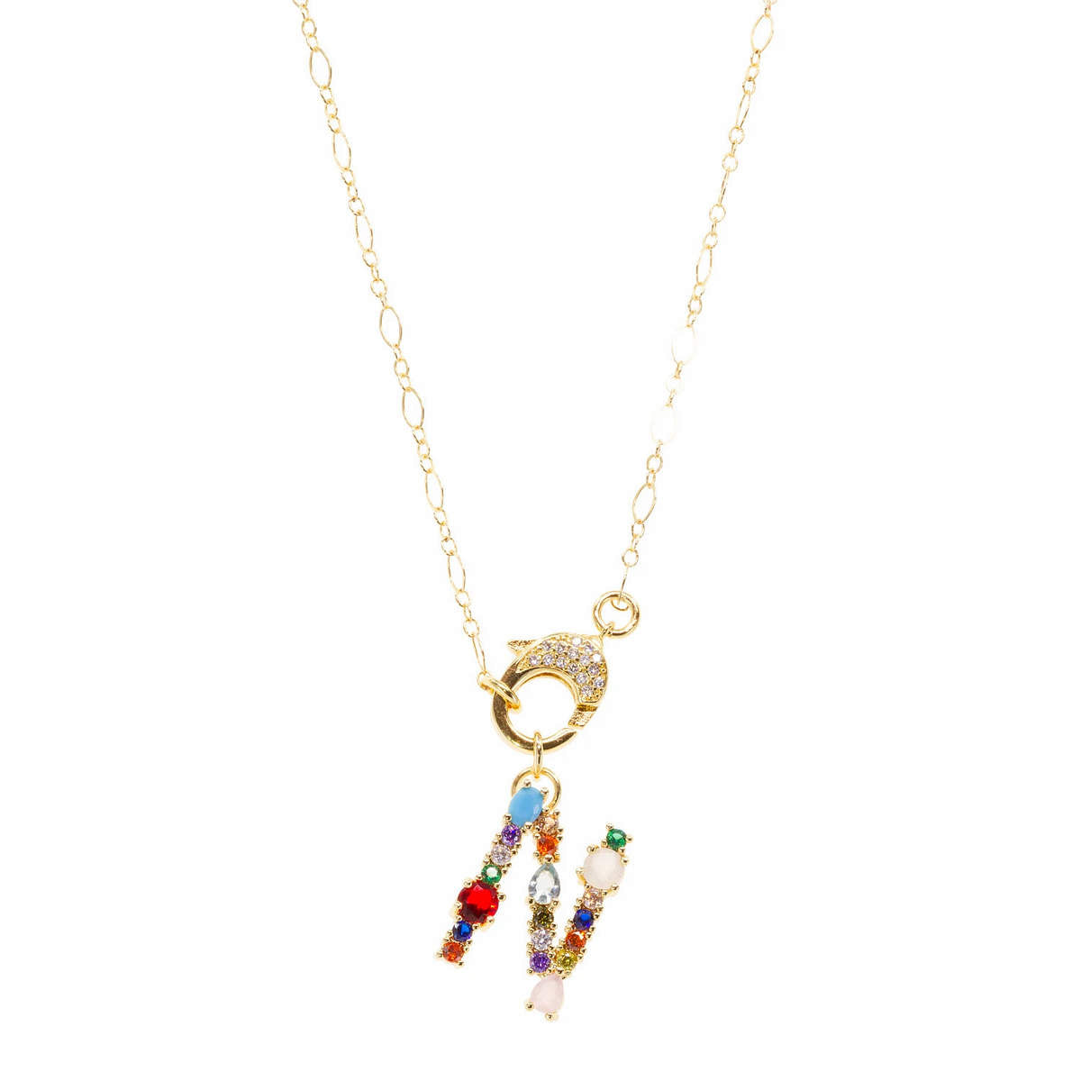 Clasp Letter Necklace