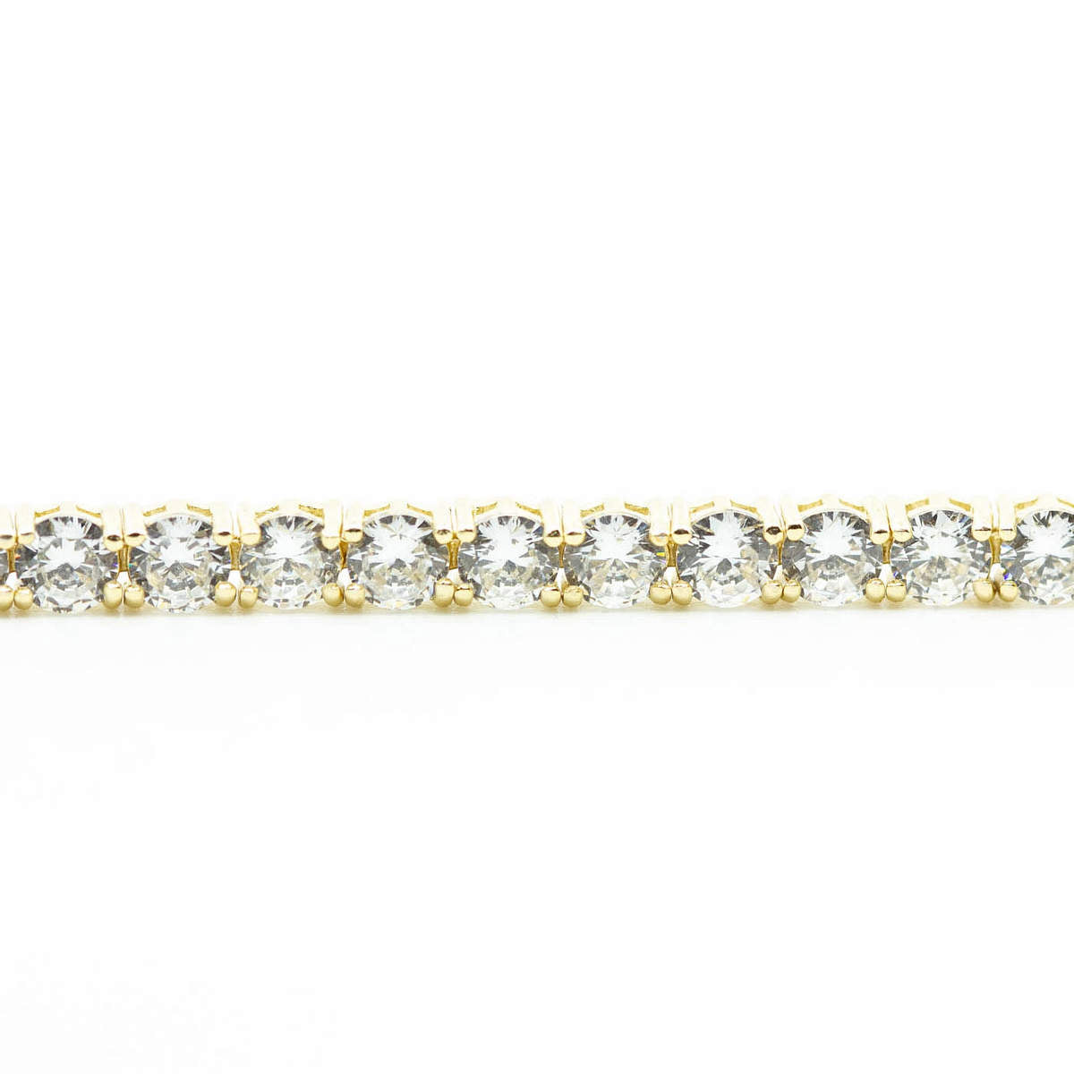 Large Crystal Tennis Bracelet