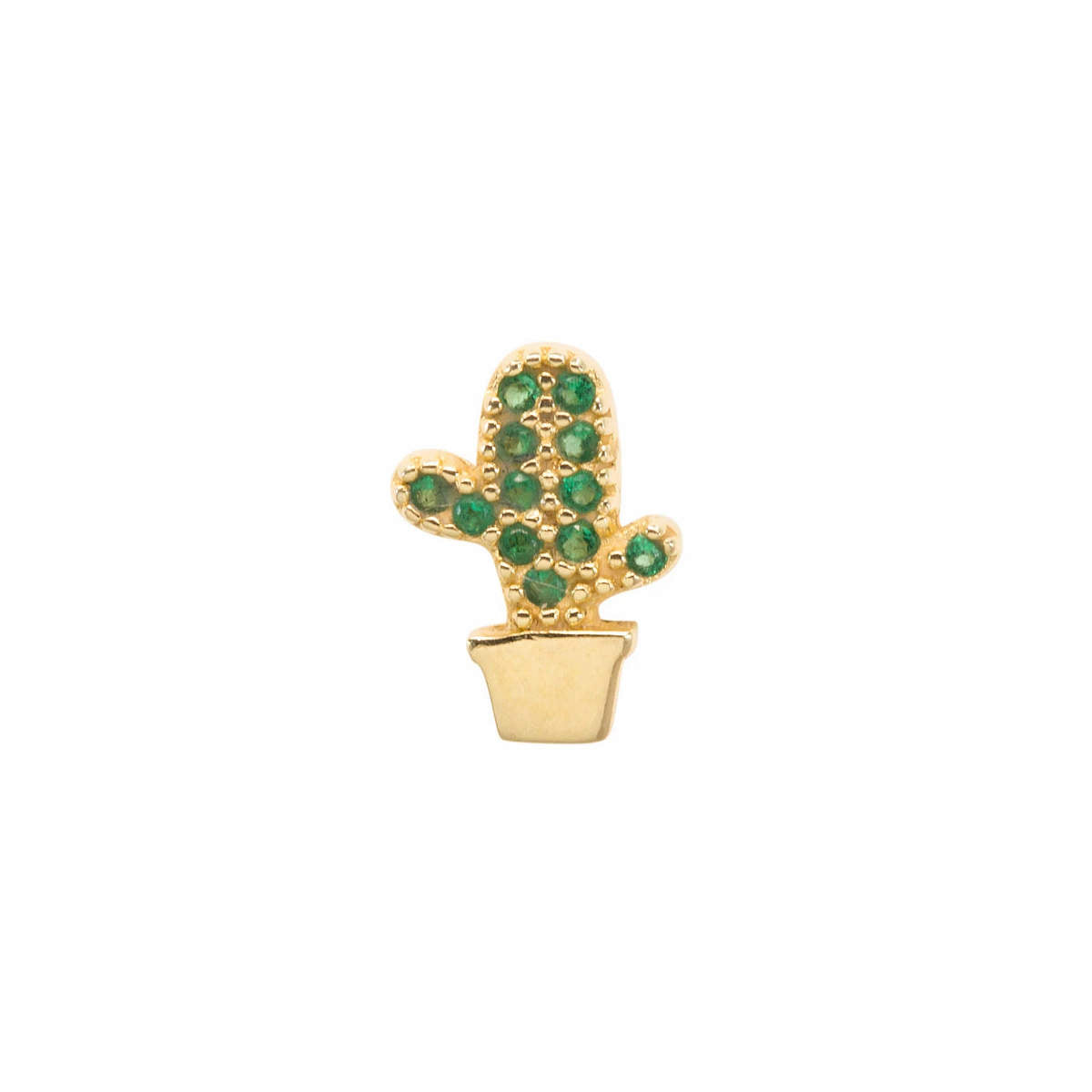 Green Cactus Mini Stud