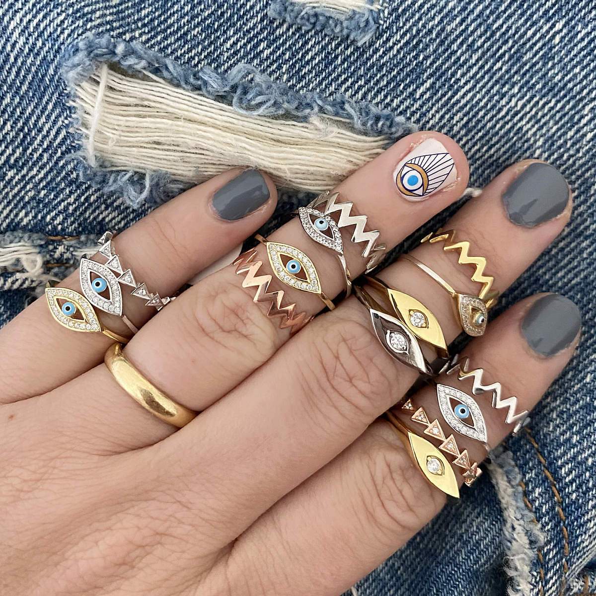 Midi ZigZag Ring