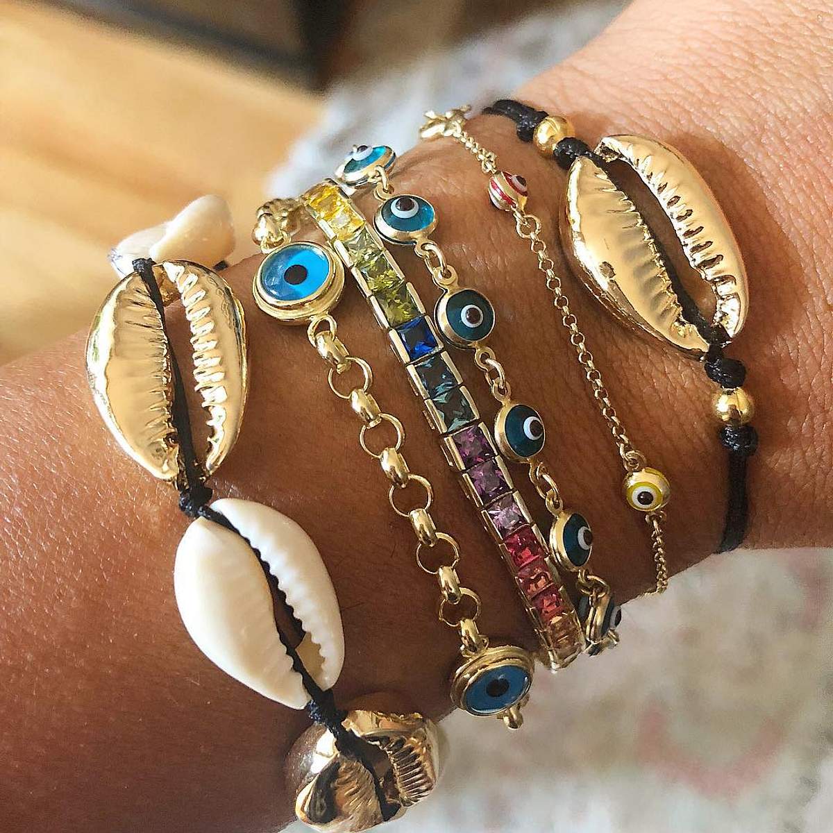 Triple Evil Eye Bracelet