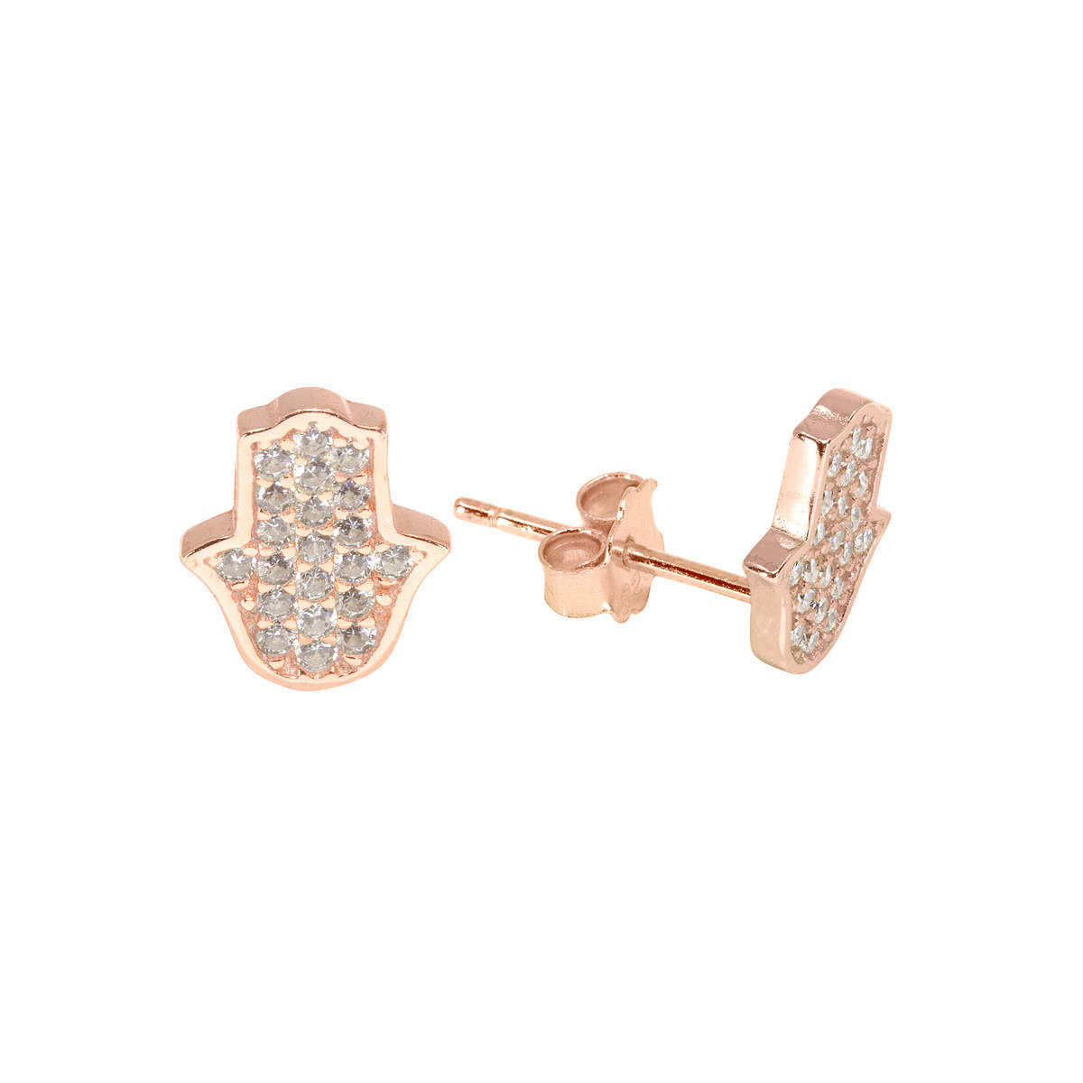 Gold Mini Hamsa Paired Studs