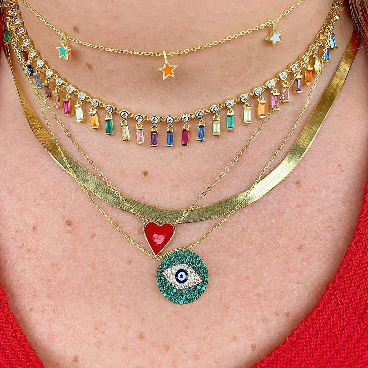 The Starlet Herringbone Necklace