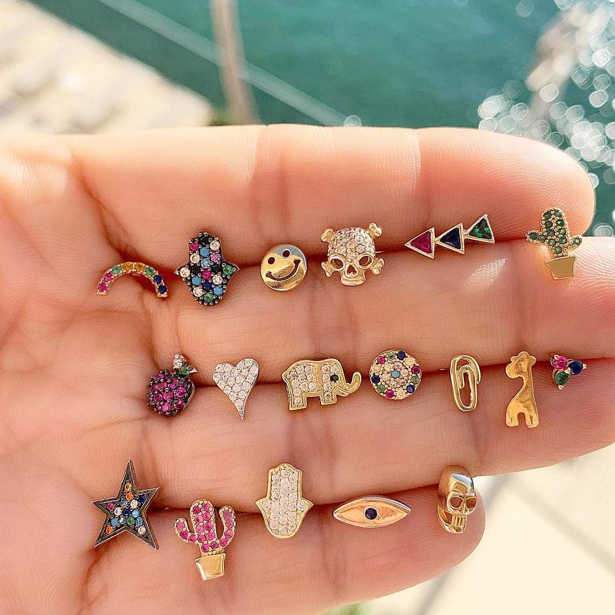 Mini Elephant Paired Studs