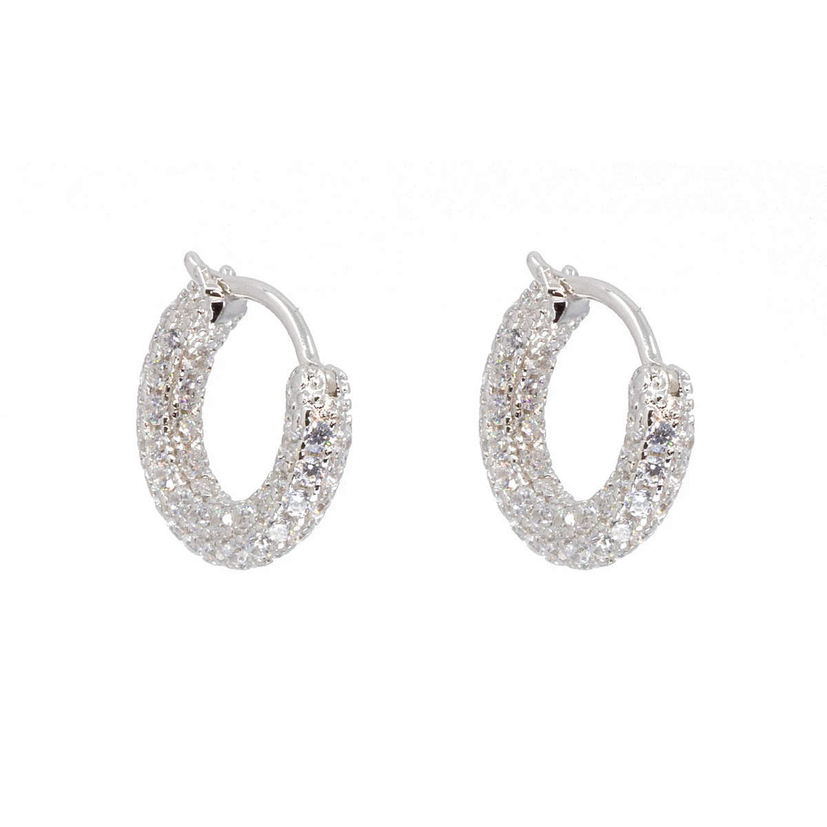 Day-to-Night Crystal Hoops
