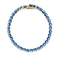 Square Sapphire Tennis Bracelet