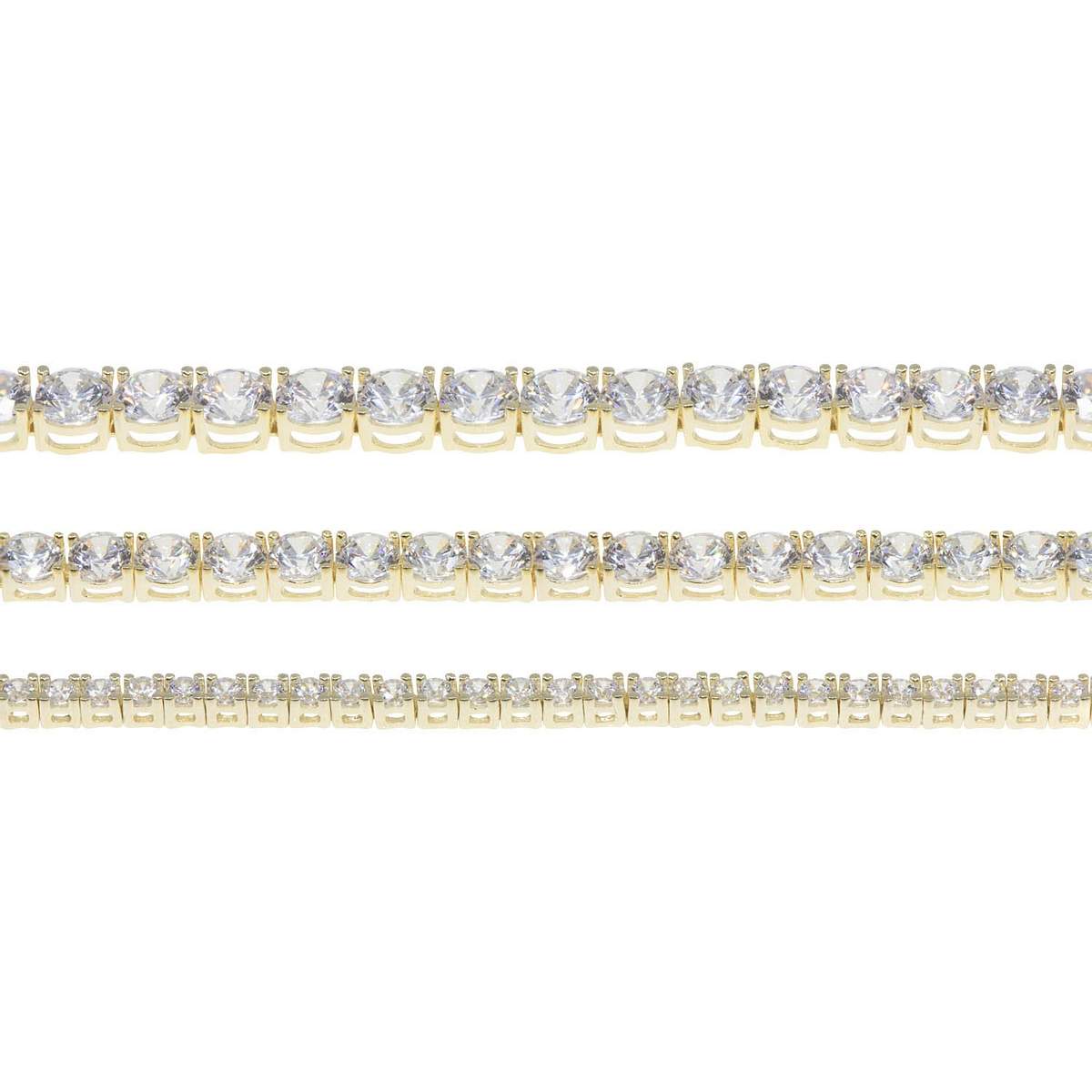 Thin Crystal Tennis Bracelet