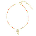 Mercury Rising Anklet in Coral