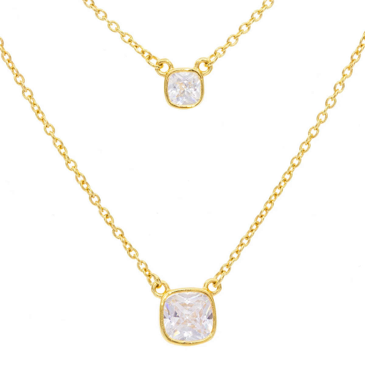 Gemini Crystal Duo Necklace