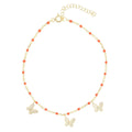 Mariposa Anklet in Coral