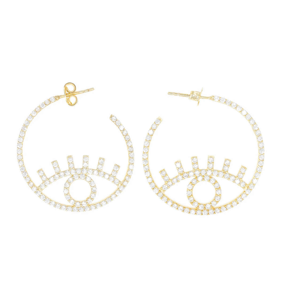 The Extra Set Statement Hoops in Gold