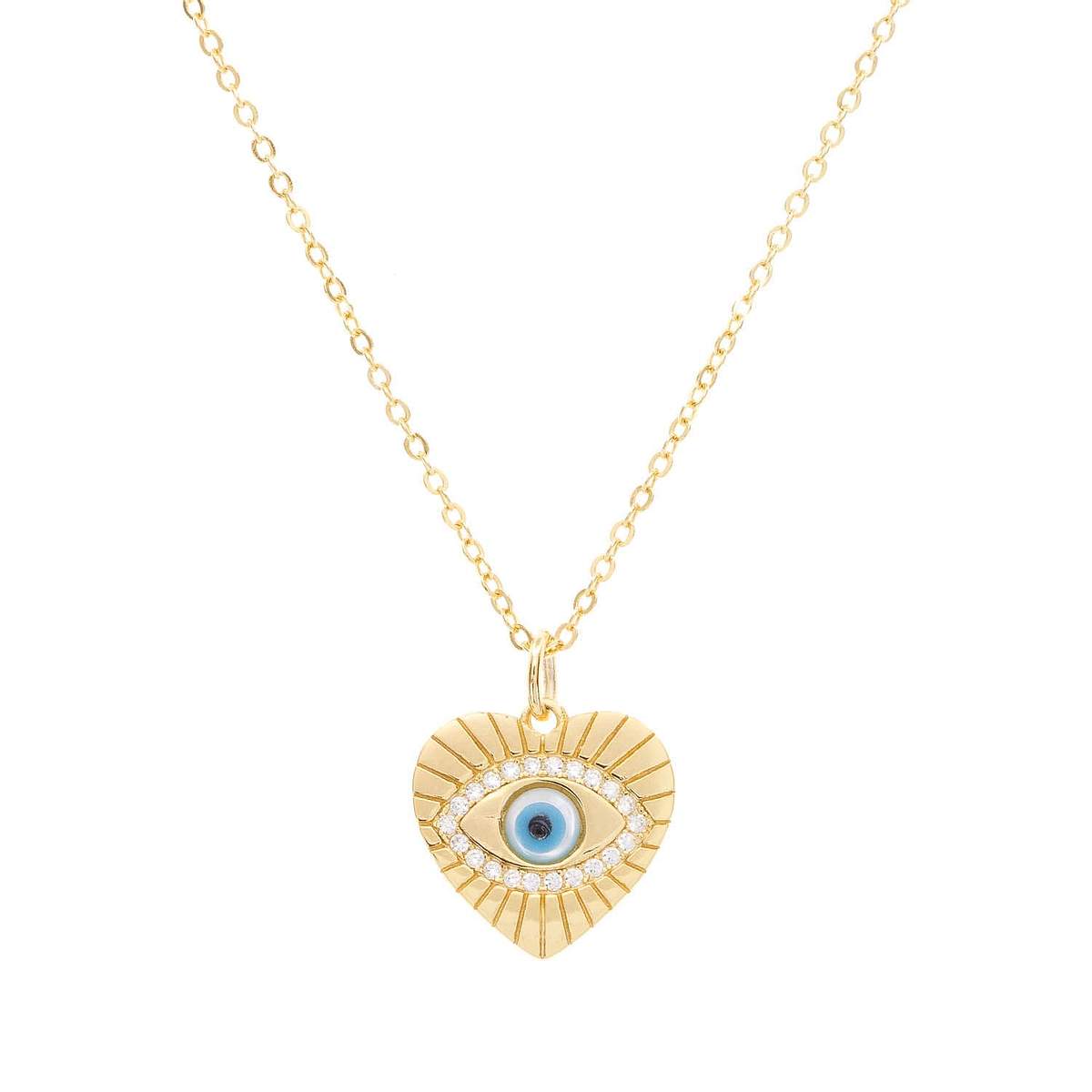 The Heart's Guardian Evil Eye Necklace