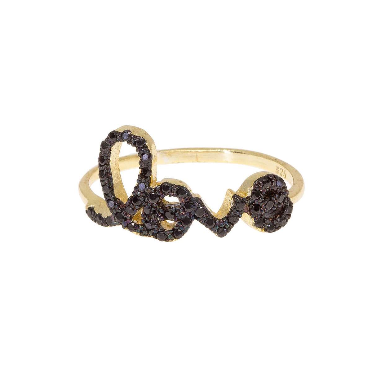Love Letters Ring in Onyx
