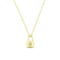 Love Locked Initial Necklace