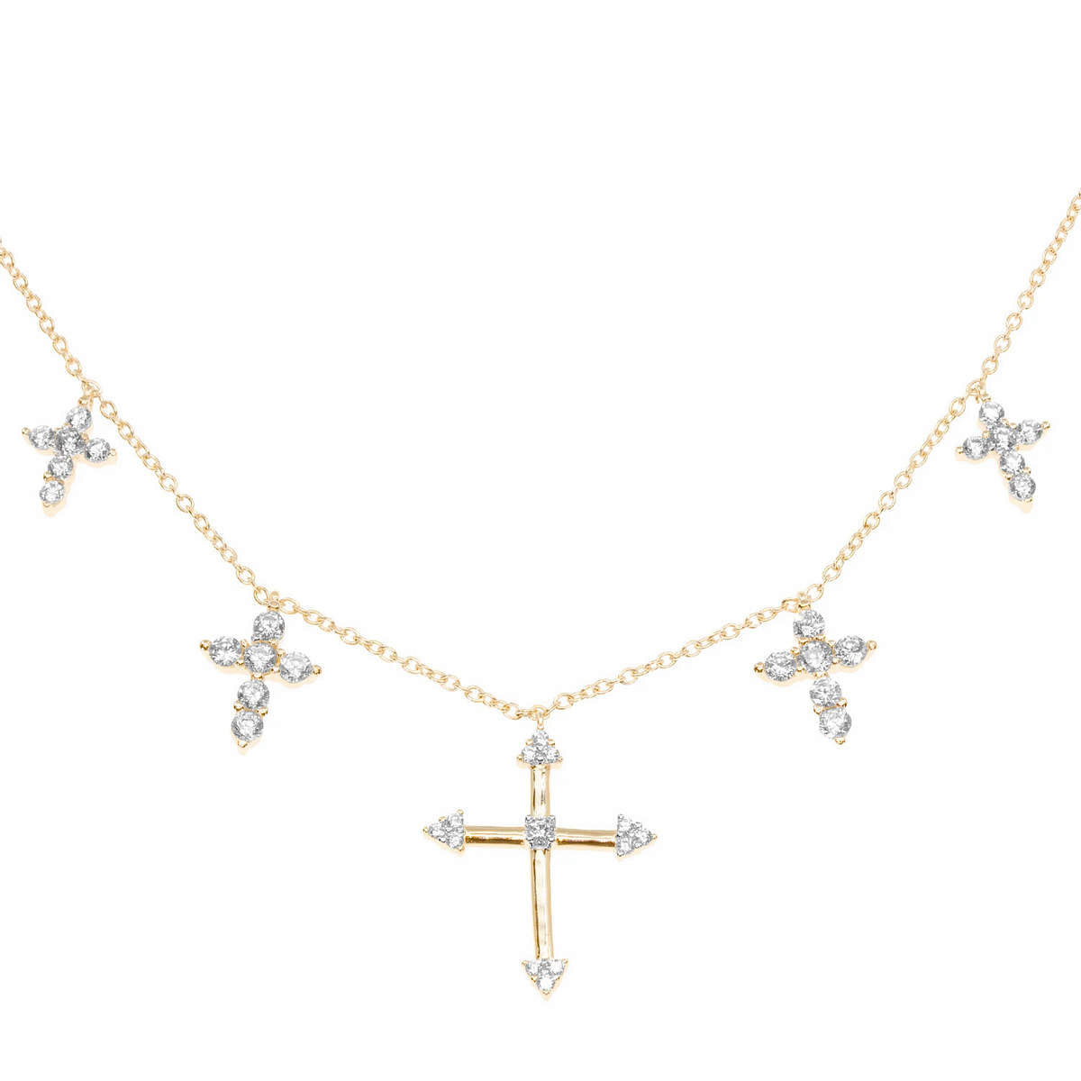 5 Cross Necklace