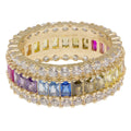 Thick Rainbow Halo Ring