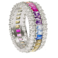 Thick Rainbow Halo Ring