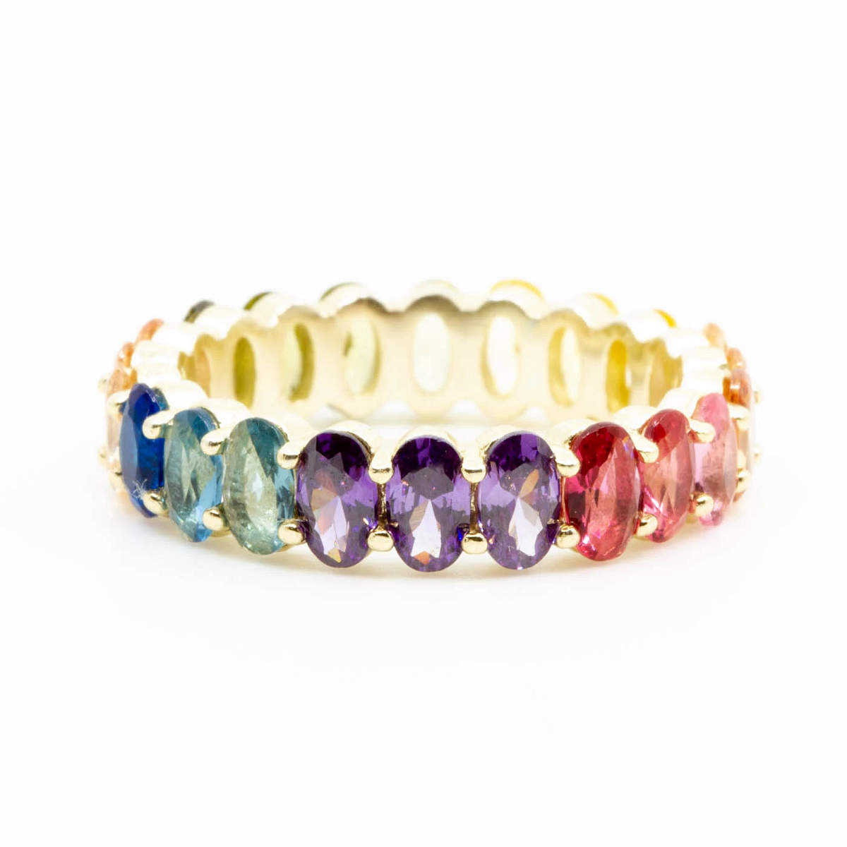 Rainbow Ellipse Ring