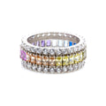 Thick Rainbow Halo Ring