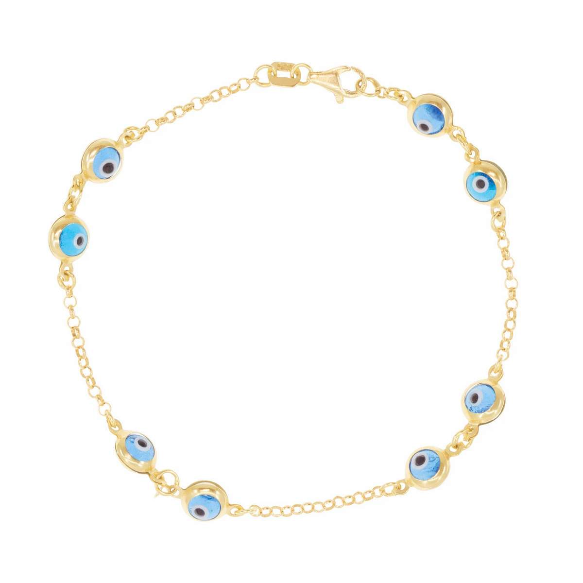 Blue Eyes Bracelet (14K Gold)
