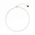 Clear Crystal Tennis Anklet