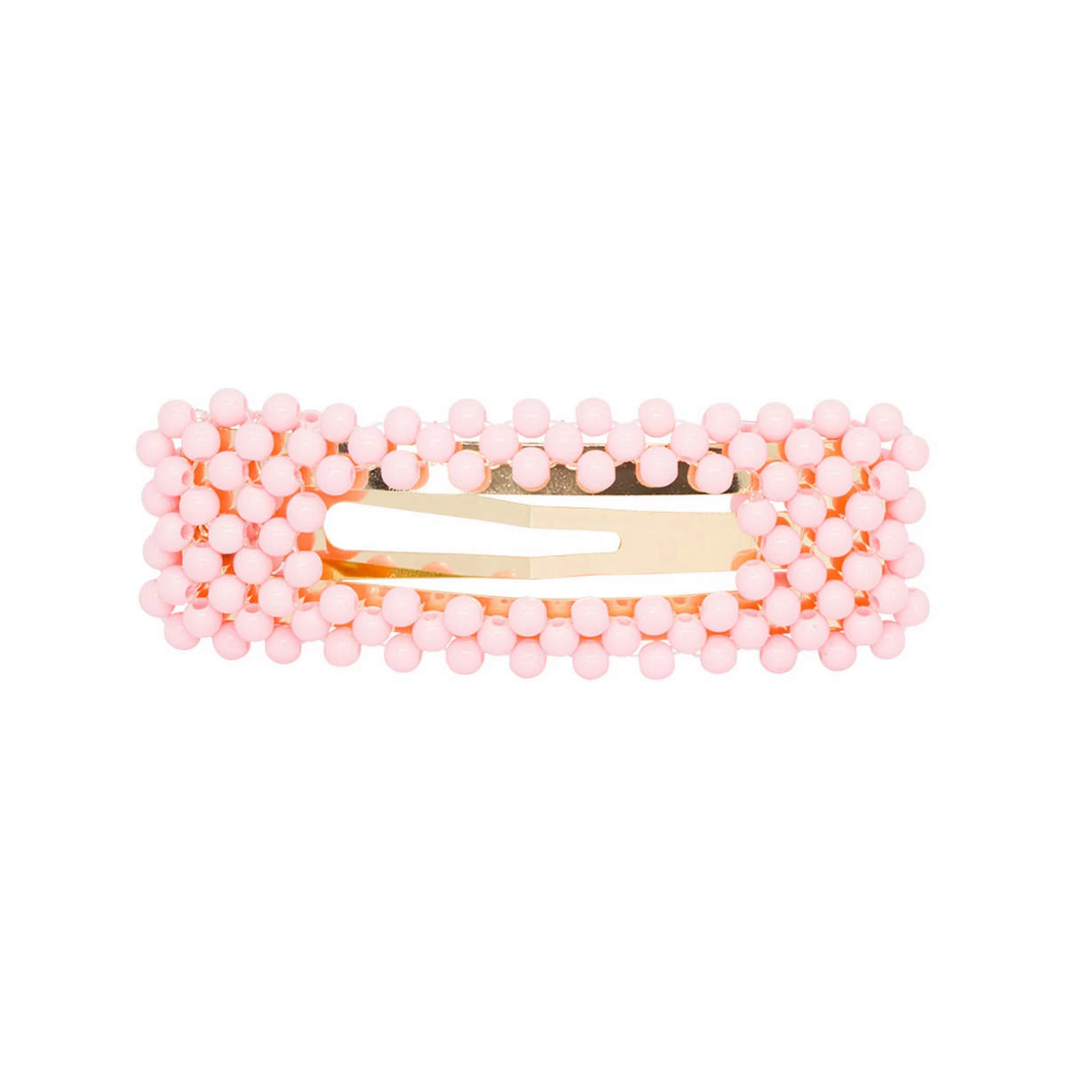 Pearled Pink Rounded Hairpin