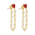 Dangling Heart Earring