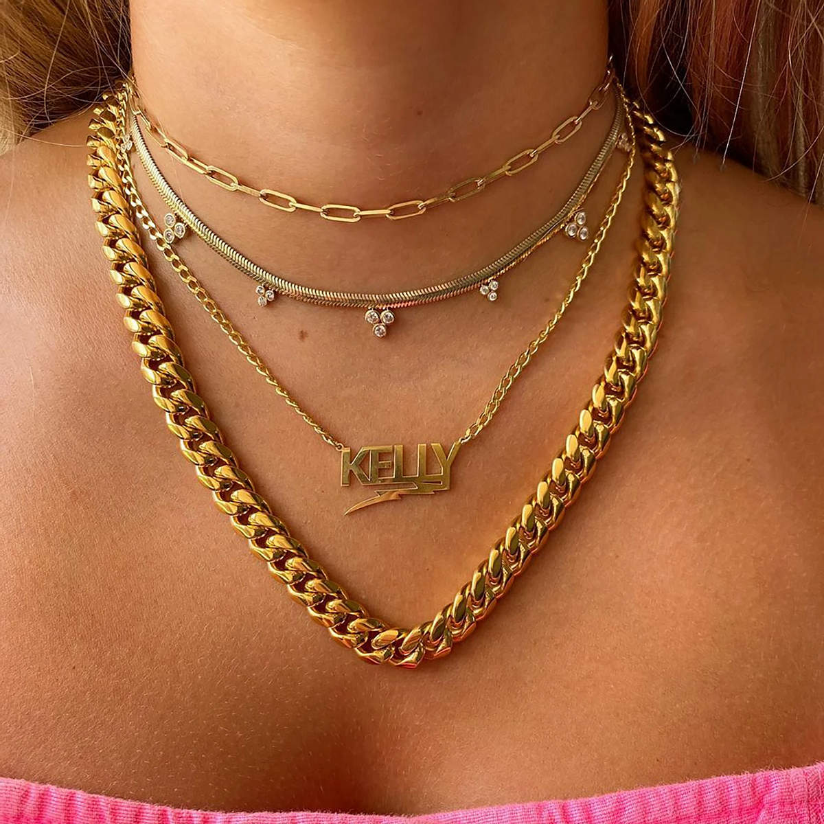 The Headliner Personalized Name Necklace