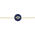 Indigo Double Chain Evil Eye Bracelet