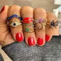 Sapphire Evil Eye Ring